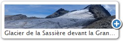 Glacier de la Sassière devant la Grande et la Petite Aiguille du même nom