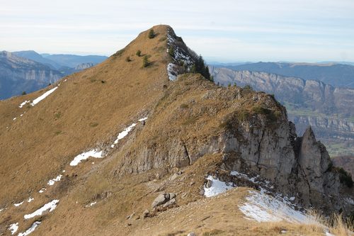 pointe de Banc Fleury depuis le Crêt des Mouches