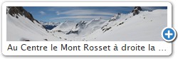 Au Centre le Mont Rosset  droite la Pointe de la Cerdosse