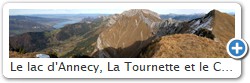 Le lac d'Annecy, La Tournette et le Cr�ts des Mouches depuis la Pointe de Banc Fleury 2009m