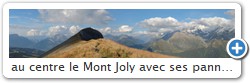 au centre le Mont Joly avec ses panneaux solaires