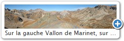 Sur la gauche Vallon de Marinet, sur la droite Vallon de Mary depuis les crtes au dessus du col de Marinet