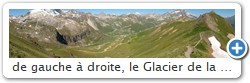 de gauche  droite, le Glacier de la Grande Motte, la Grande Casse, le Dme de la Sache
