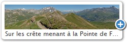 Sur les crte menant  la Pointe de Fresse au centre le Dome de la Sache et le Mont-Balnc,   droite la Grande Sassire
