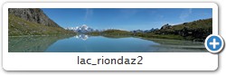 reflet du Mont-Blanc sur le lac Riondaz